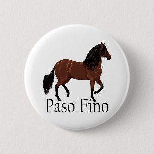 Paso Fino Bay "Paso Fino" 6 Cm Round Badge
