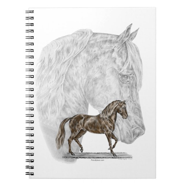 Paso Fino Horse Art Notebook (Front)