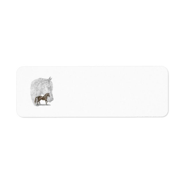 Paso Fino Horse Art Return Address Label (Front)