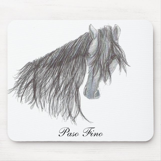 Paso Fino Horse Drawing Mouse Pad (Front)
