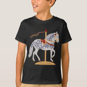 Paso Fino Rose Scroll Carousel Horse T-Shirt