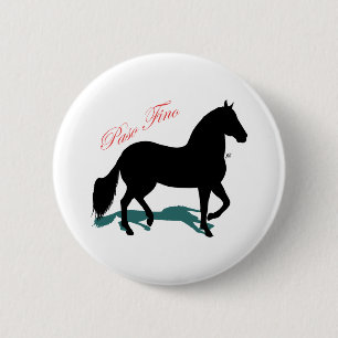 Paso Fino Silhouette Shadow 6 Cm Round Badge