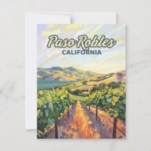 Paso Robles California Vineyard Central Coast Card