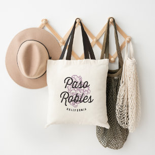 Paso Robles California Wine Country Vintage Logo Tote Bag