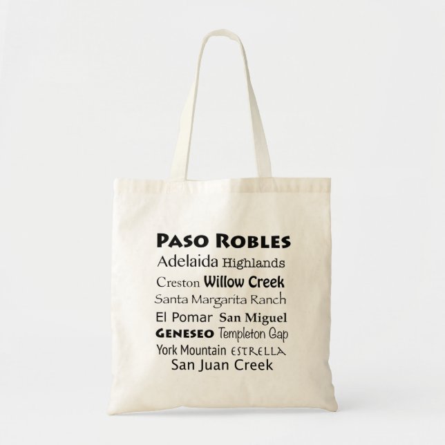 Paso Robles Wine Country Tote (Front)