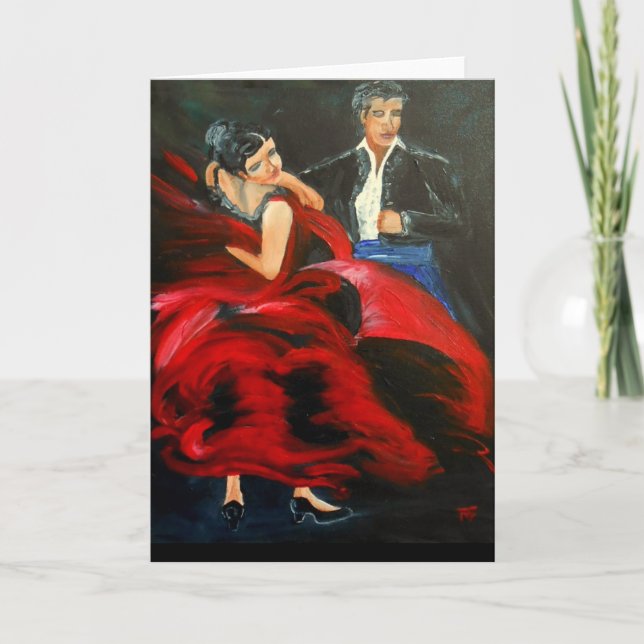 Pasodoble Greeting Card (Front)