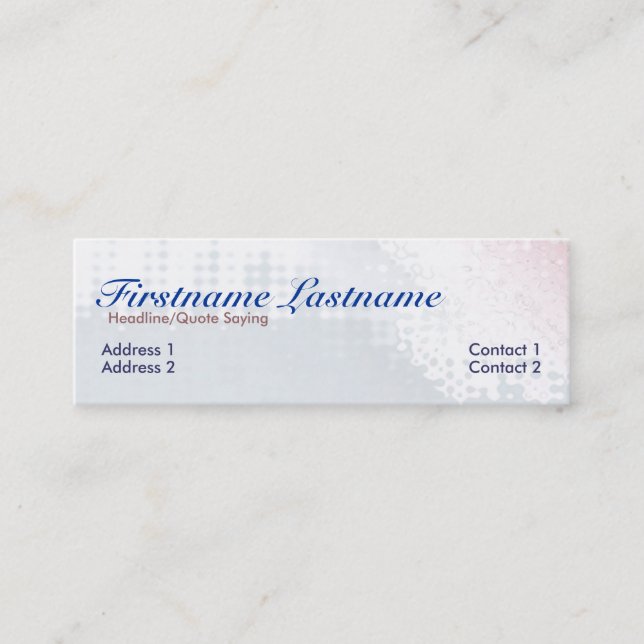 Pasoflora Profile Card (Front)