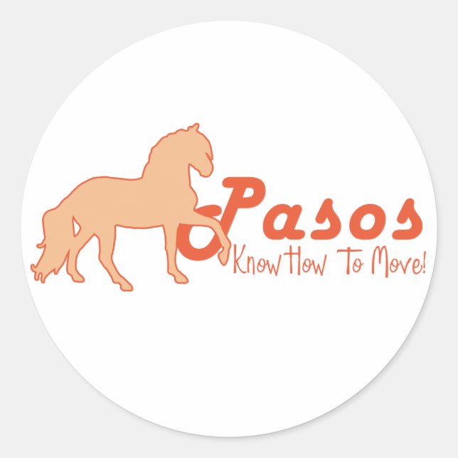 Pasos Know How To Move Classic Round Sticker (Front)