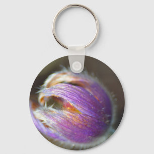 Pasque Flower Bud Key Ring