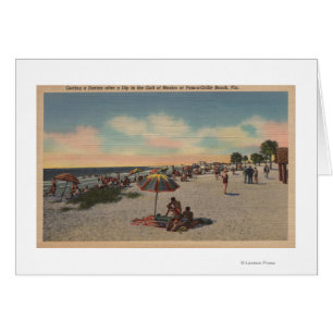 Pass-a-Grille Beach, Florida - Sunbathers on