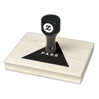PASS Custom Text Emerald Green Ink Wooden Grip