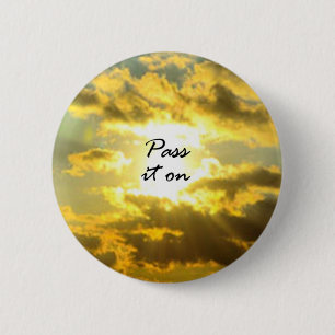 Pass It On 6 Cm Round Badge