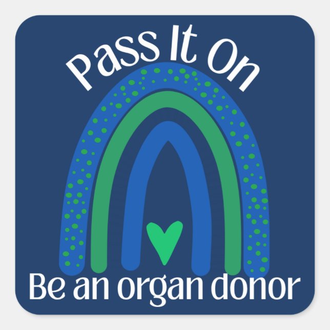 Pass It On Organ Donor Awareness Sticker (Front)
