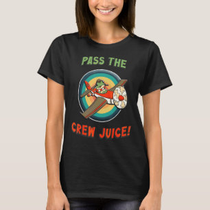 Pass The Crew Juice Top For Flight Attendants & Ca