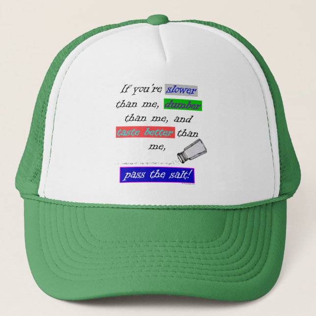 Pass the Salt Trucker Hat (Front)