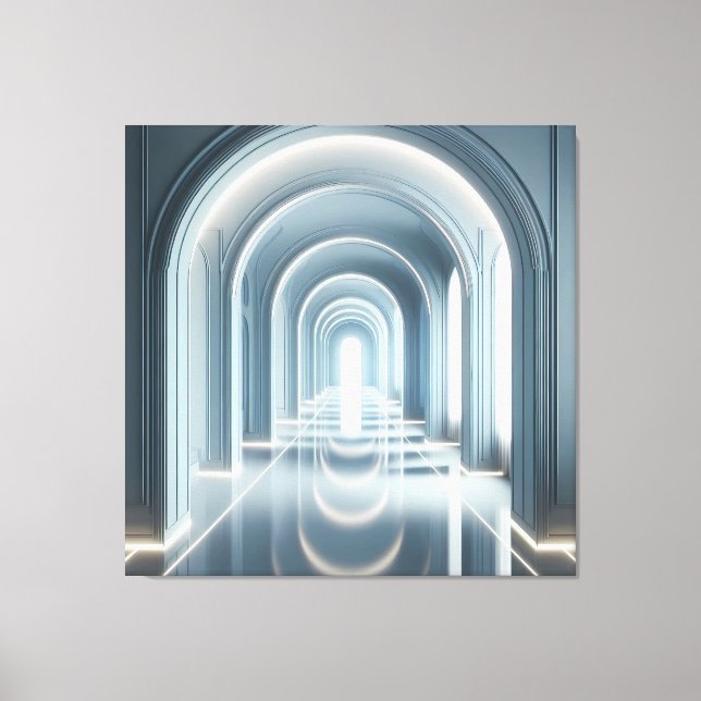 Passage with Light Perspective Canvas Print (Front)