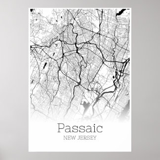 Passaic Map - New Jersey - City Map Poster