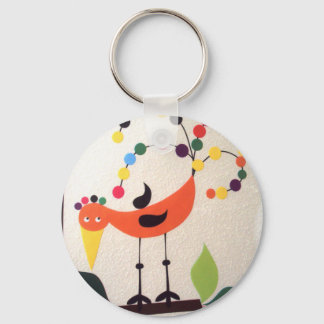 passaro as cores key ring