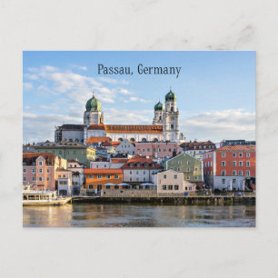 Passau, Germany cityscape photograph Postcard