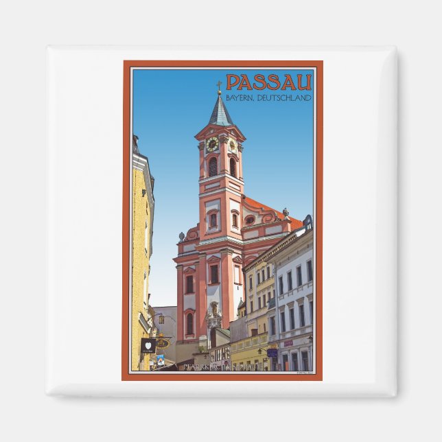 Passau - Pfarrkirche St Paul Magnet (Front)