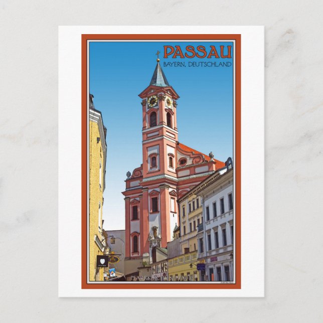Passau - Pfarrkirche St Paul Postcard (Front)