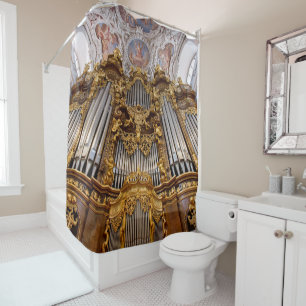 Passau pipe organ shower curtain