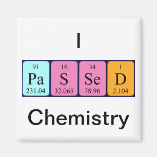 Passed chemistry periodic table name magnet