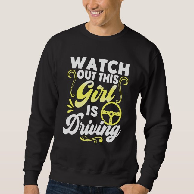 Passed Drivers Test New Driving License Congratula Sweatshirt (Front)