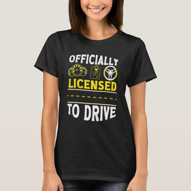 Passed Drivers Test New Driving License Congratula T-Shirt (Front)