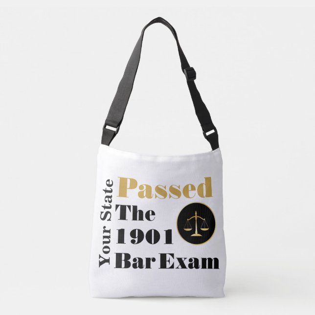 Passed the Bar Exam (Customise State & Year) Crossbody Bag (Front)