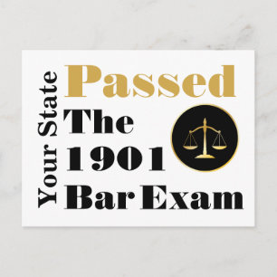 Passed the Bar Exam (Customise State & Year) Postcard