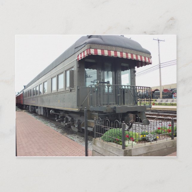Passenger Car.  Strasburg Railroad Postcard (Front)