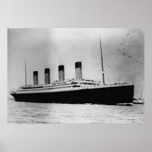 Passenger Liner Steamship RMS Titanic Poster
