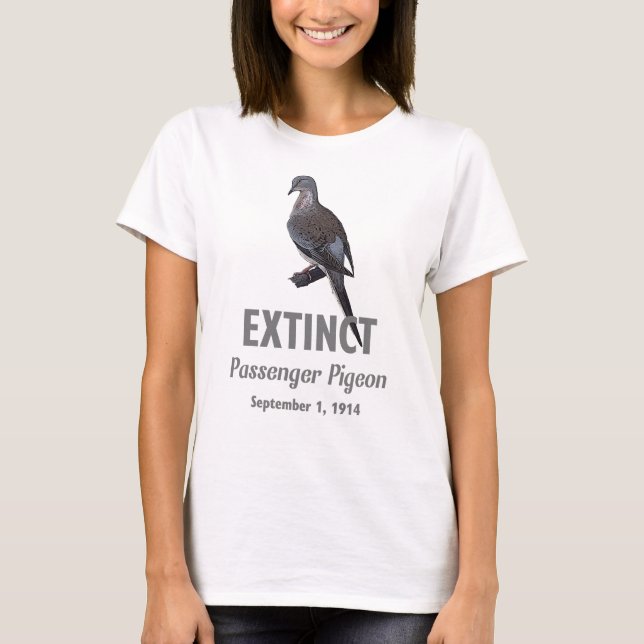 Passenger Pigeon Extinction T-Shirt (Front)