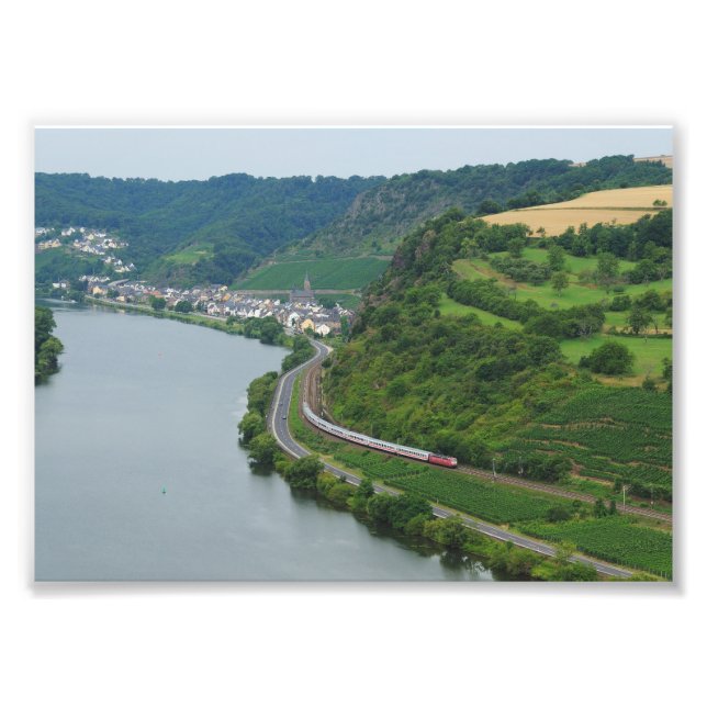 passenger train at Löf Photo Print (Front)