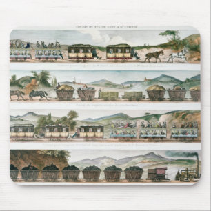Passengers and freight the first French line Mouse Pad