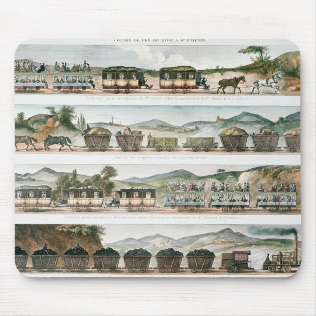 Passengers and freight the first French line Mouse Pad (Front)