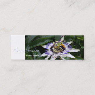 Passiflora 1 Floral Photography Mini Business Crad Mini Business Card