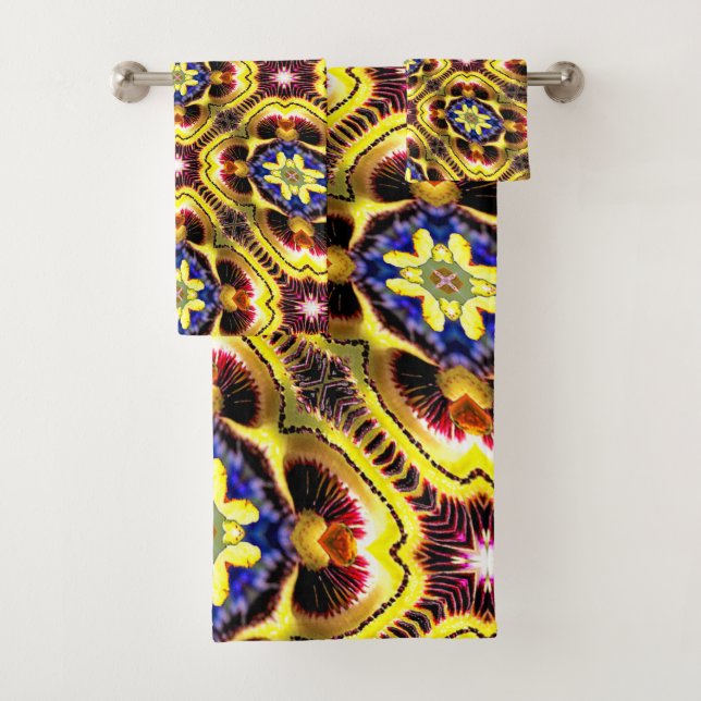 Passiflora Caerulea Pattern Bath Towel Set (Insitu)