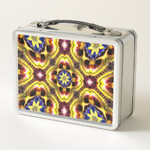 Passiflora Caerulea Pattern Metal Lunch Box