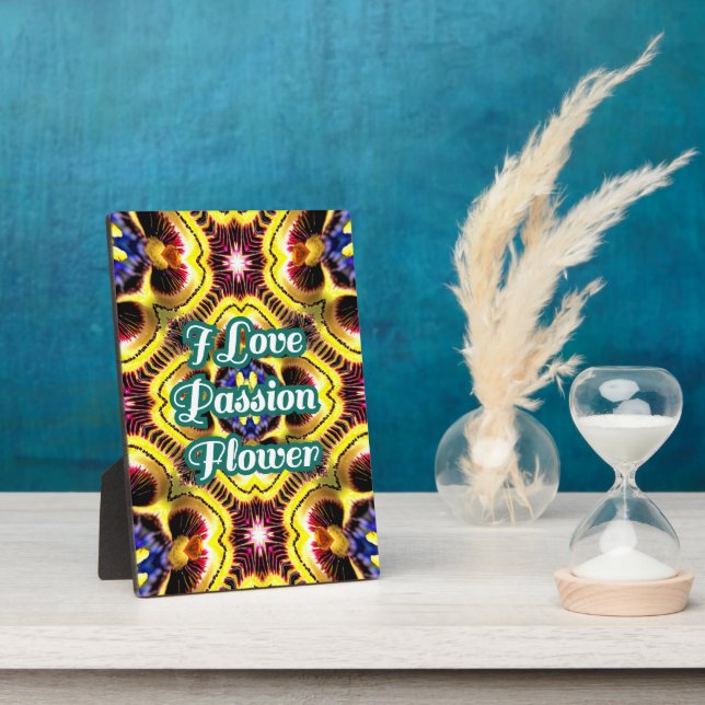 Passiflora Caerulea Pattern Plaque (Side)