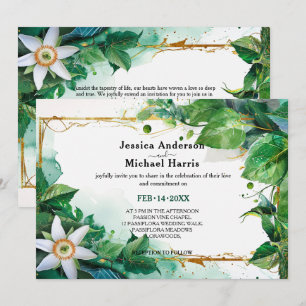 💍 Passiflora Serenity Invitation