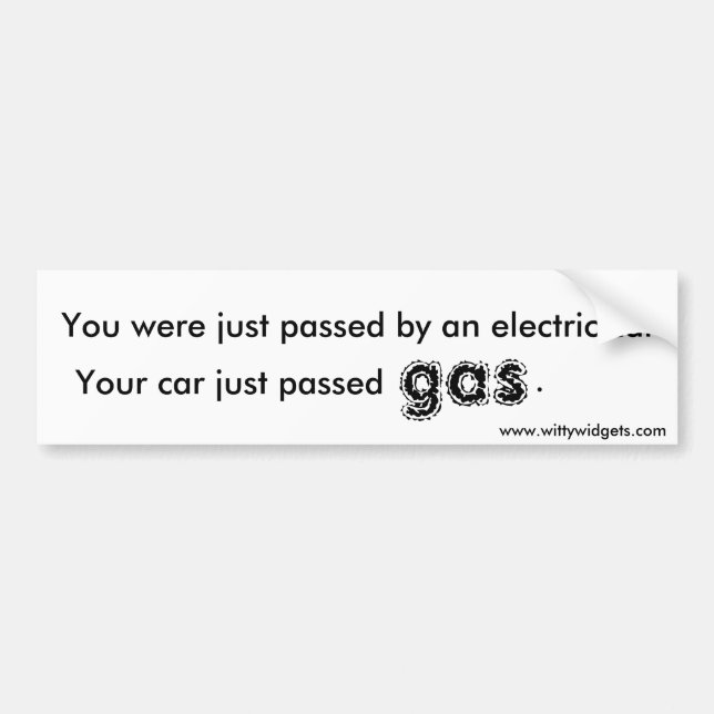 Passing Gas Bumper Sticker (Front)