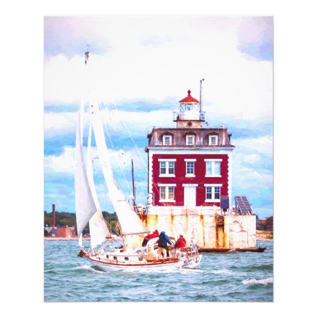 Passing Ledge Light Photo Print (Front)