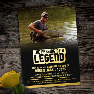 Passing of legend funeral blue grey gold memorial 