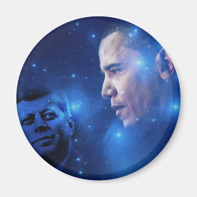 Passing of the Torch, John F. Kennedy Barack Obama Magnet (Front)
