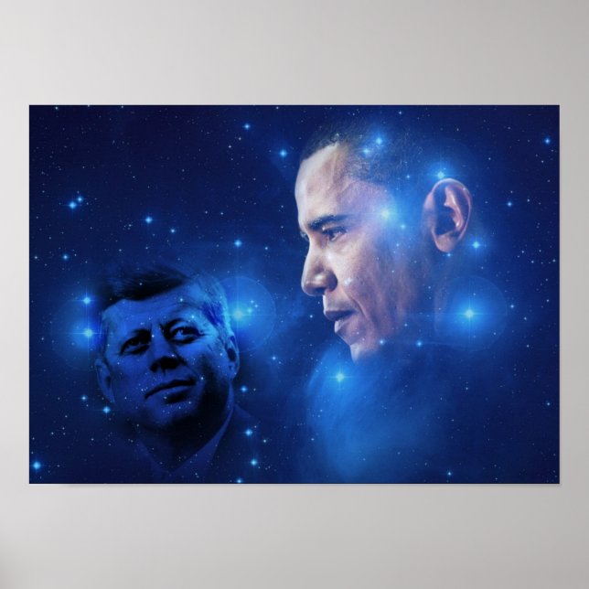 Passing of the Torch, John F. Kennedy Barack Obama Poster (Front)