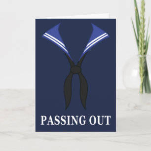 Passing Out Parade British Navy Uniform Congrats Card