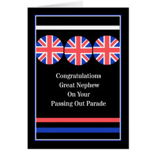 Passing Out Parade Card for Great Nephew