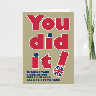 Passing Out Parade Fun British Mod Design Card